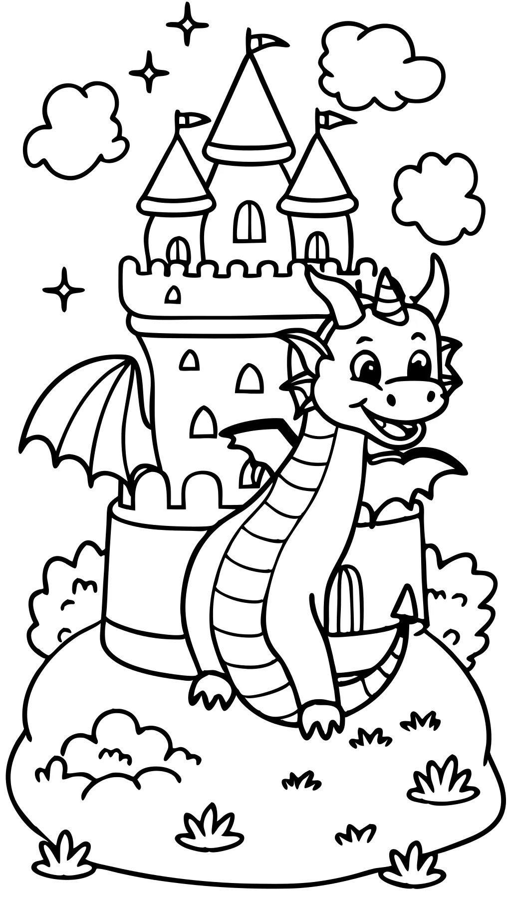 dragon tales coloring pages